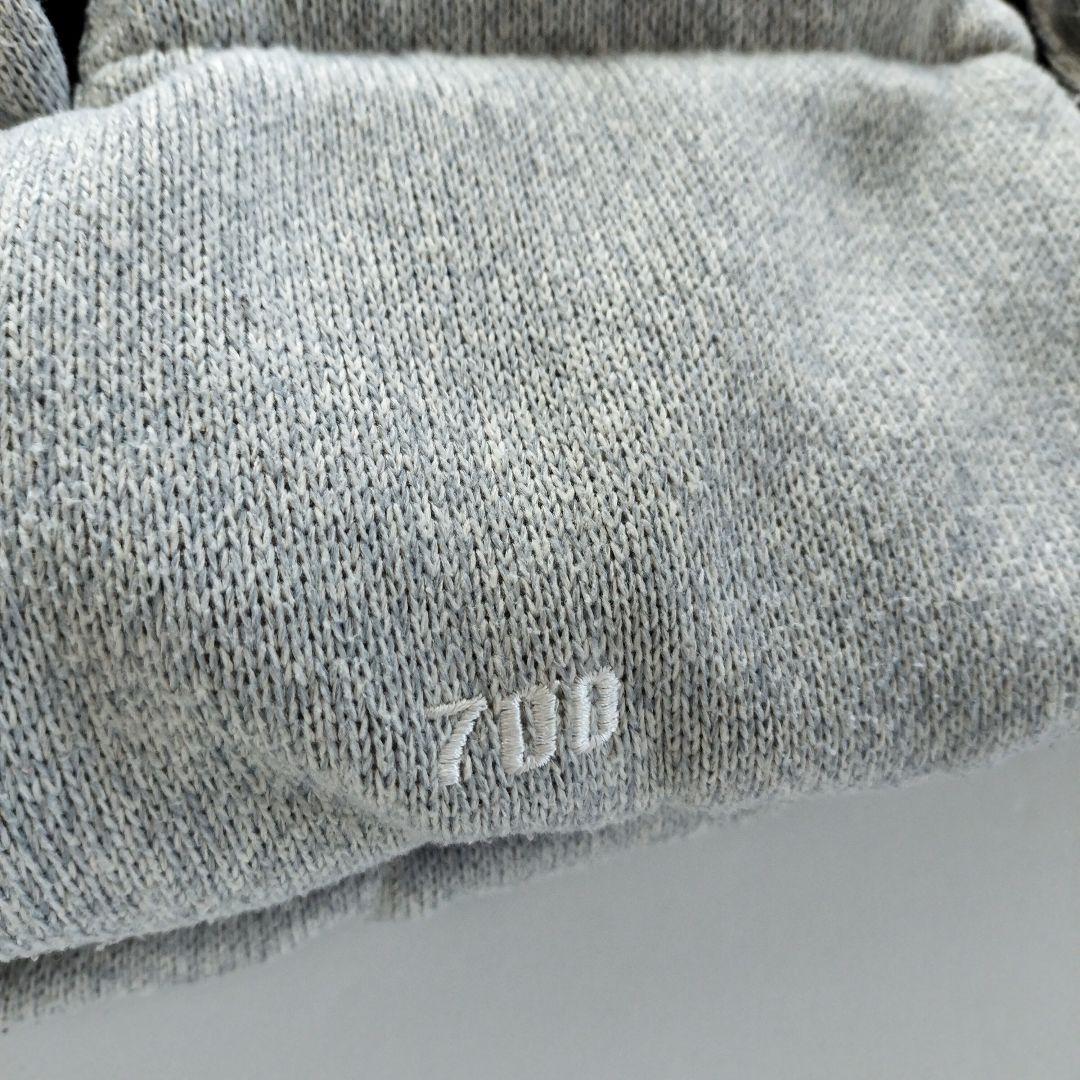 ノースフェイス ニット切替 ダウンベスト 70フィル グレー【XL】