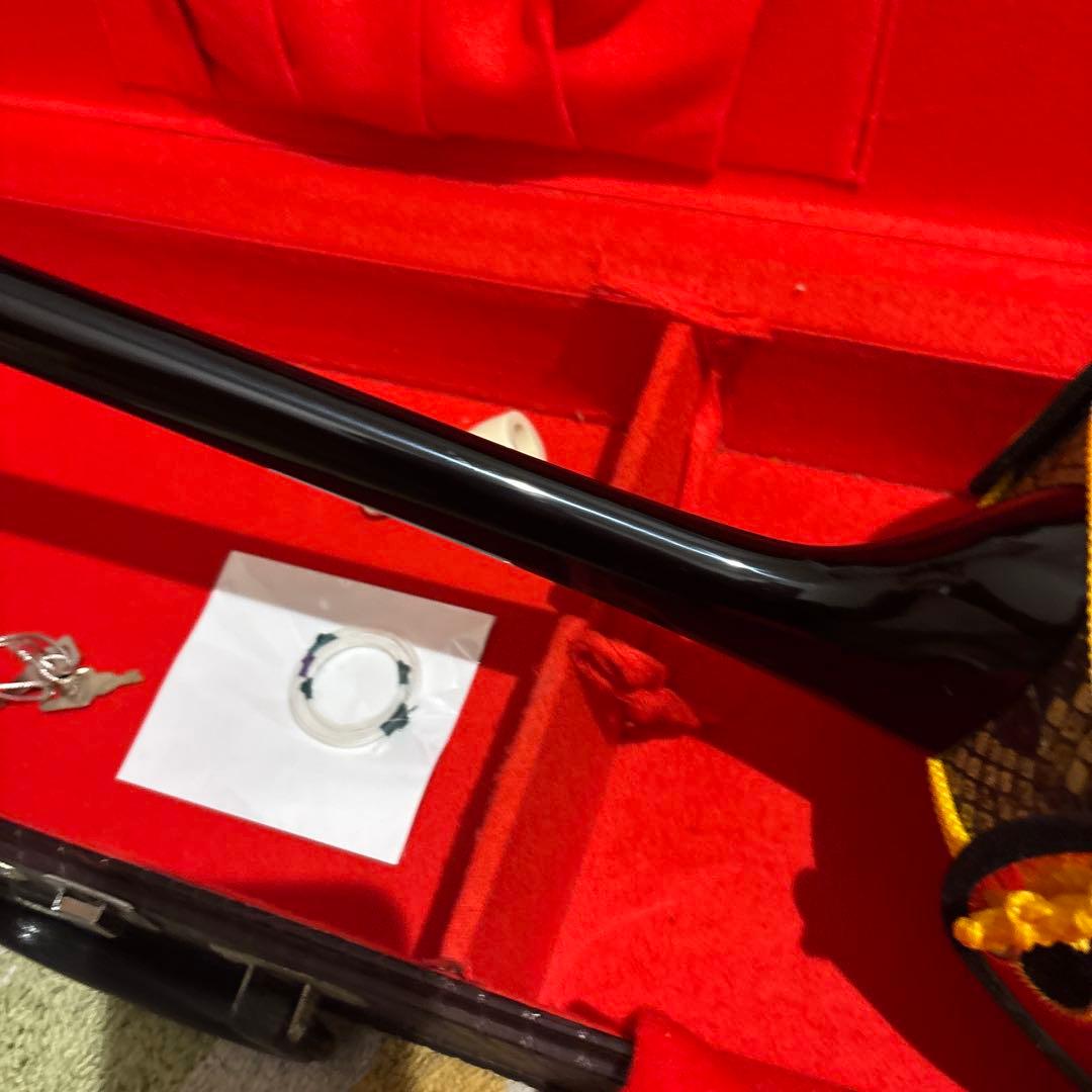 沖縄三味線　又吉　蛇革　ハードケース・鍵付