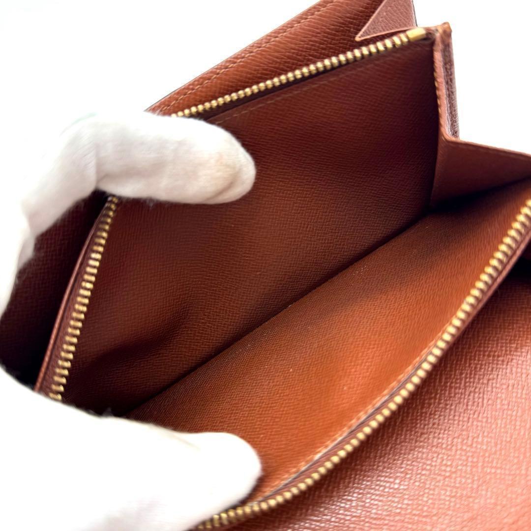 【美品】ルイヴィトン　モノグラム　ポシェット　ポルトモネ　クレディ　長財布　財布