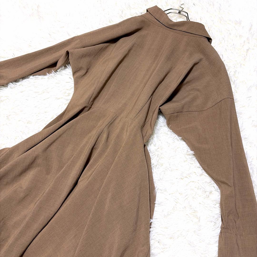 ANAYI アナイ　シャツワンピース カシュクール リネン ロング 38