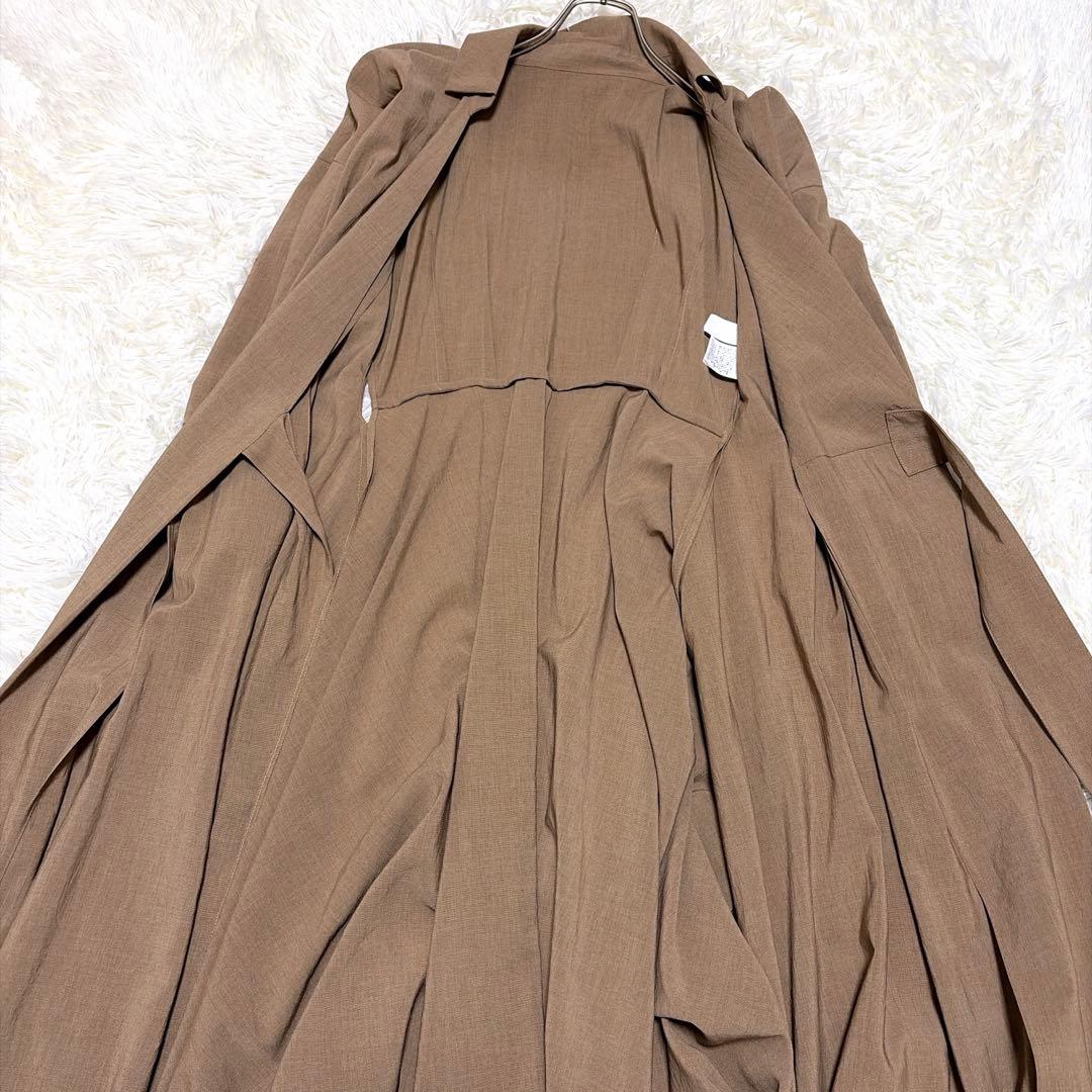 ANAYI アナイ　シャツワンピース カシュクール リネン ロング 38