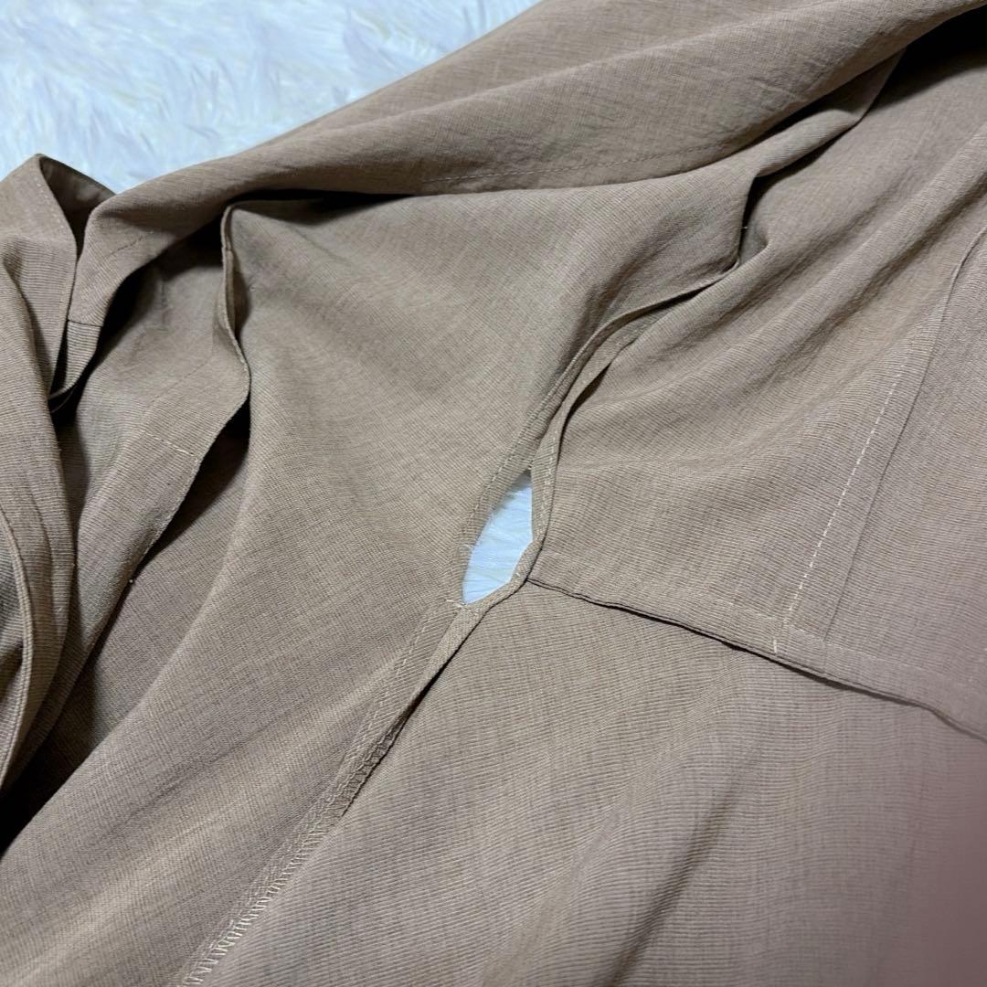 ANAYI アナイ　シャツワンピース カシュクール リネン ロング 38