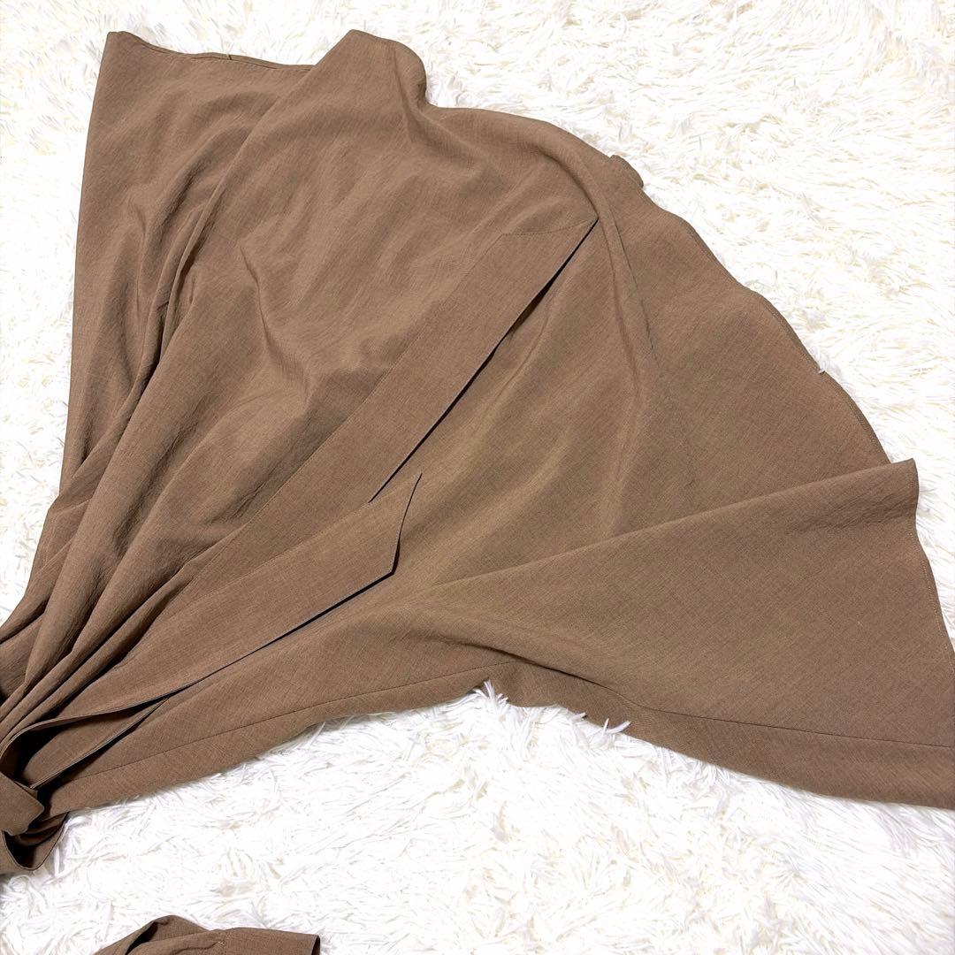 ANAYI アナイ　シャツワンピース カシュクール リネン ロング 38