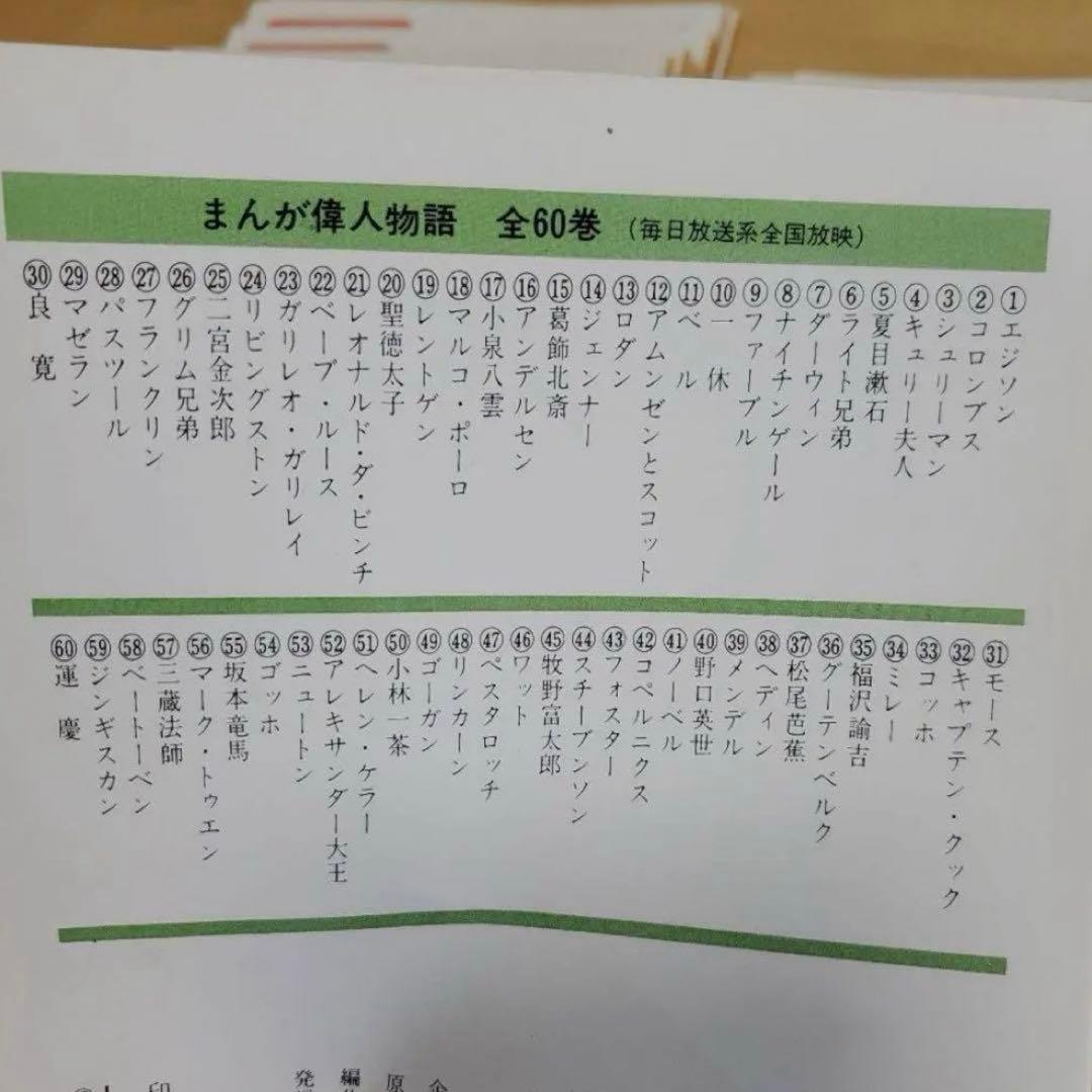 まんが偉人物語60巻　まんが日本昔ばなし　まんが偉人伝 全60巻セット