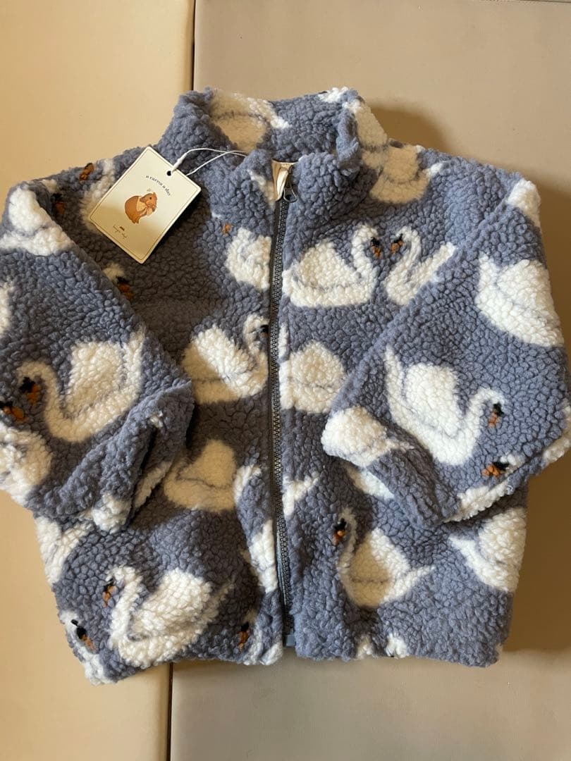 konges sloejd 白鳥柄アウター3y