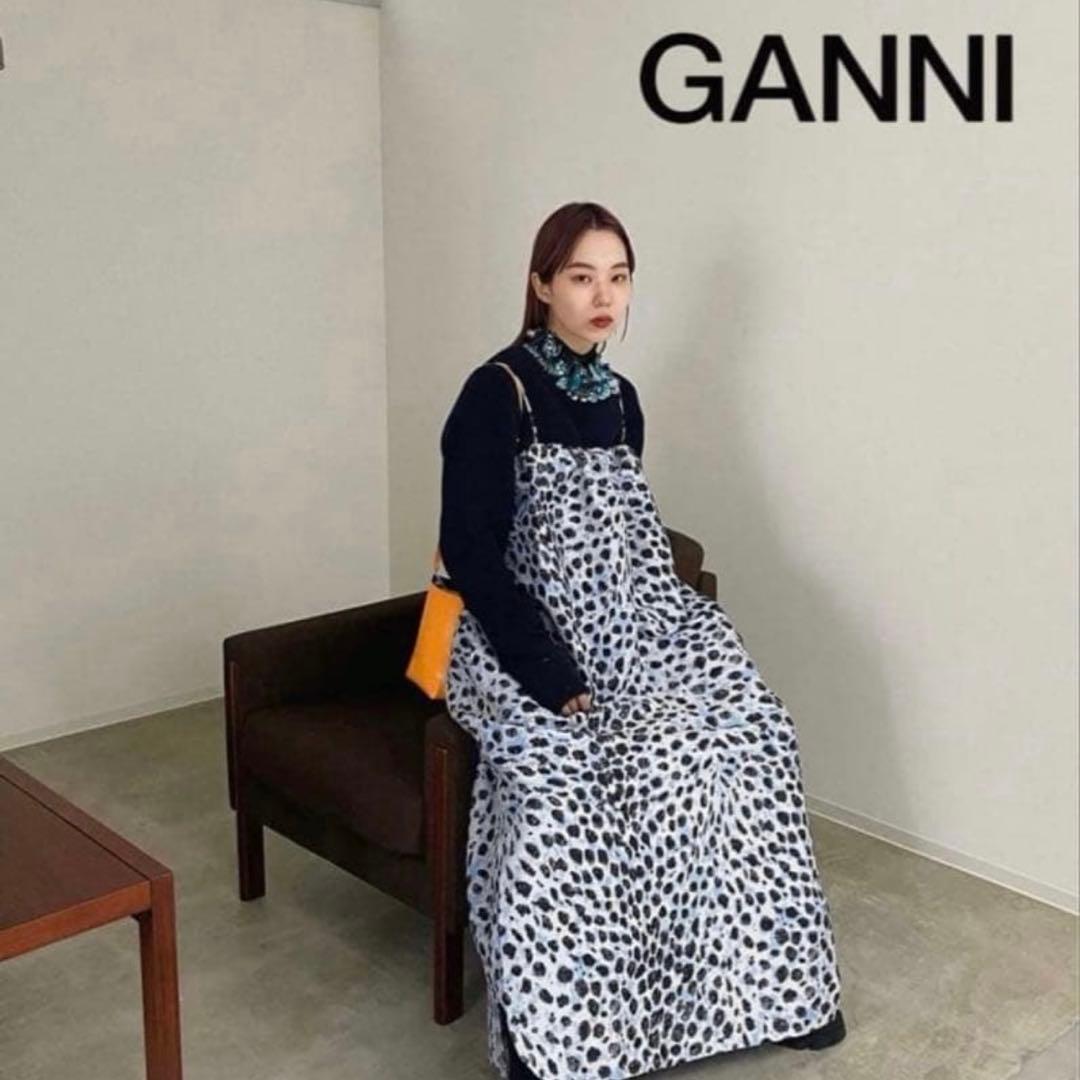 Ganni Jacquard Midi Dress 新品未使用タグ付き