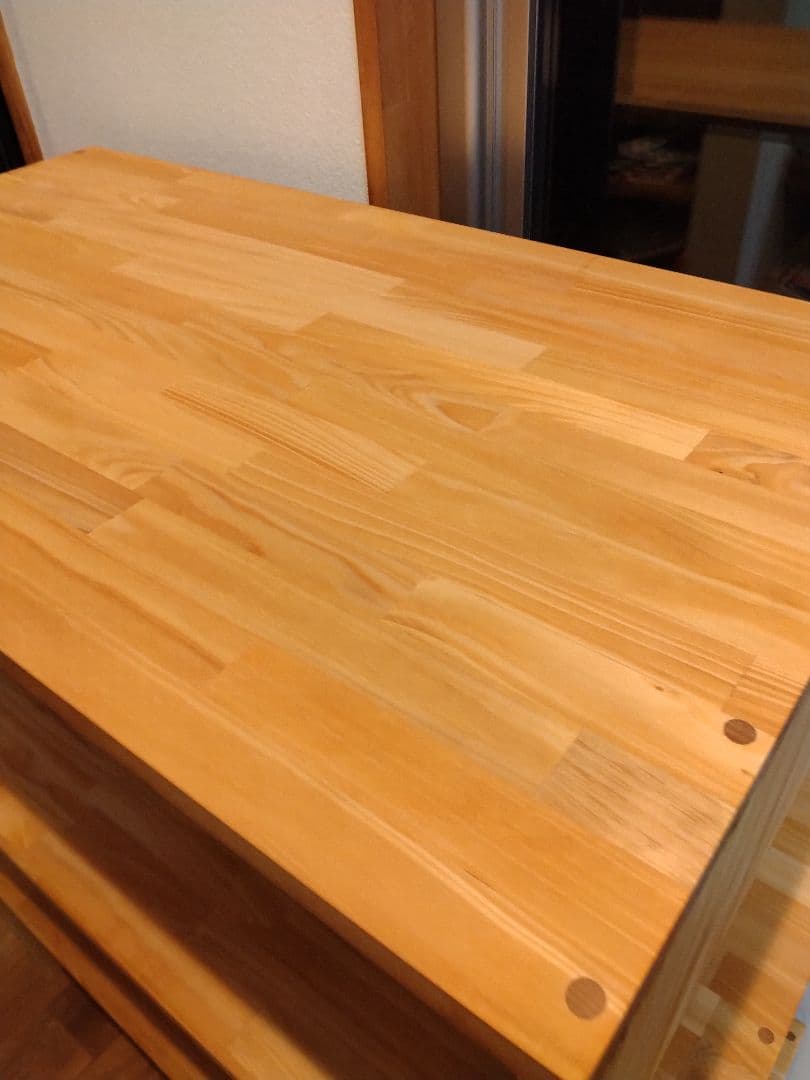 木製　ハンドメイド　オーダー　コの字　テーブル　サイドテーブルラック　カウンター