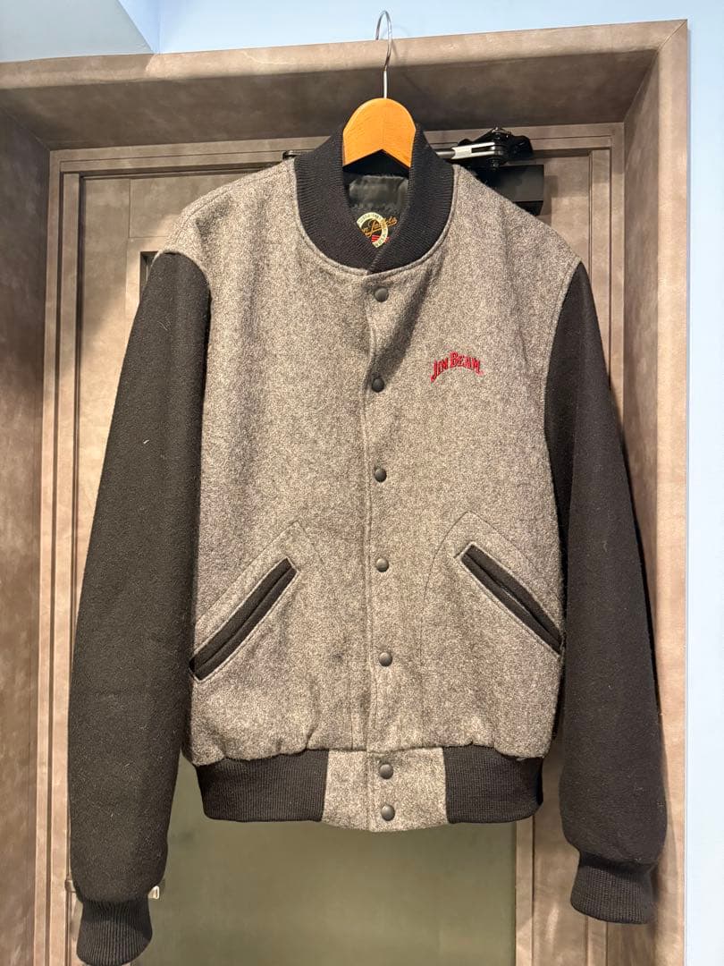 90-00's USA製 Dehen Jim Beam ウール　スタジャン L