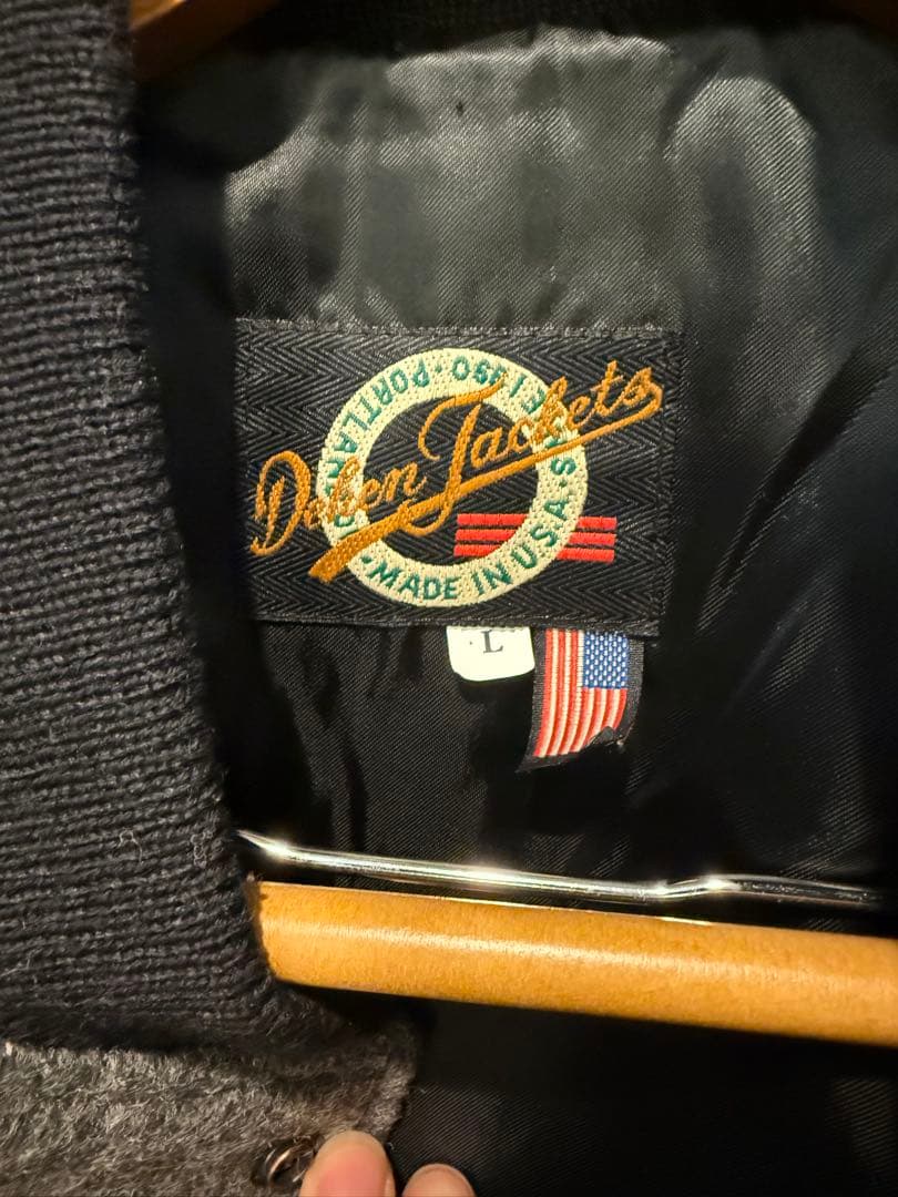 90-00's USA製 Dehen Jim Beam ウール　スタジャン L