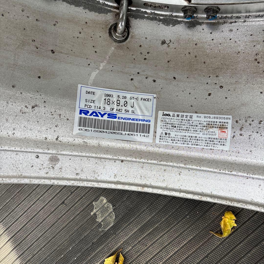 希少レイズ ボルクレーシング GT-C 17 17.18インチ