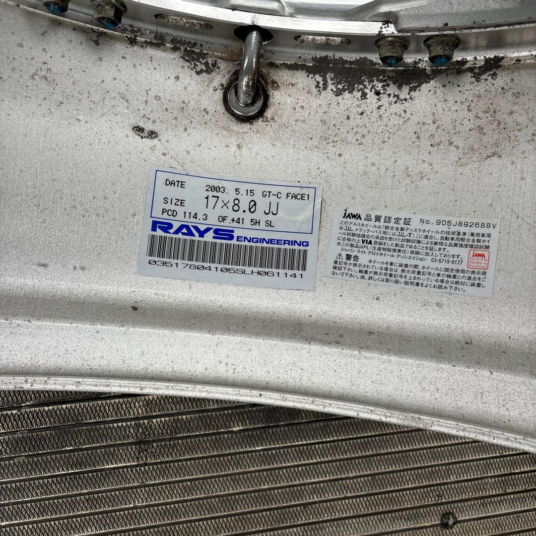 希少レイズ ボルクレーシング GT-C 17 17.18インチ