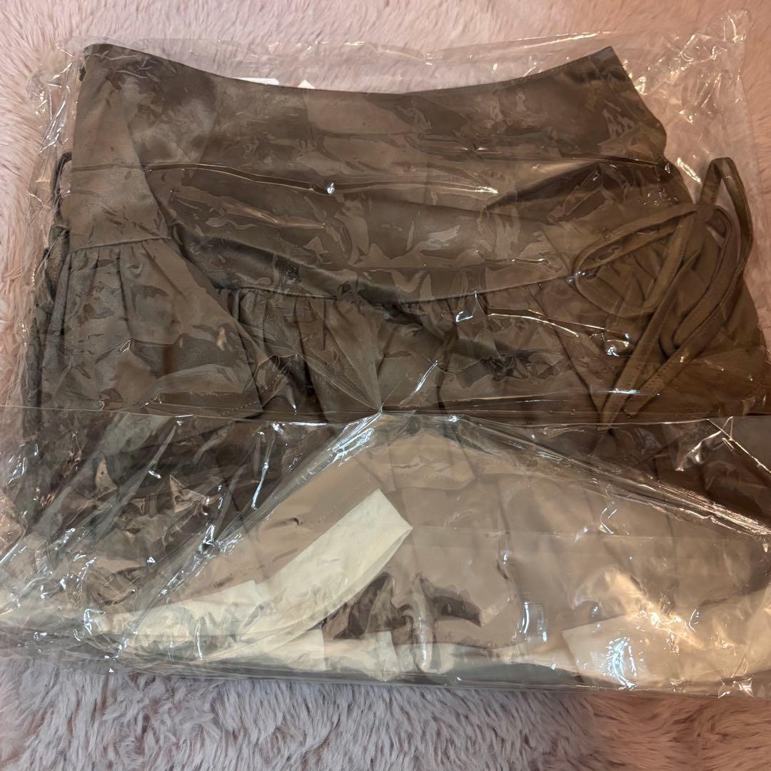 スカート andmary Mel gather skirt brown S