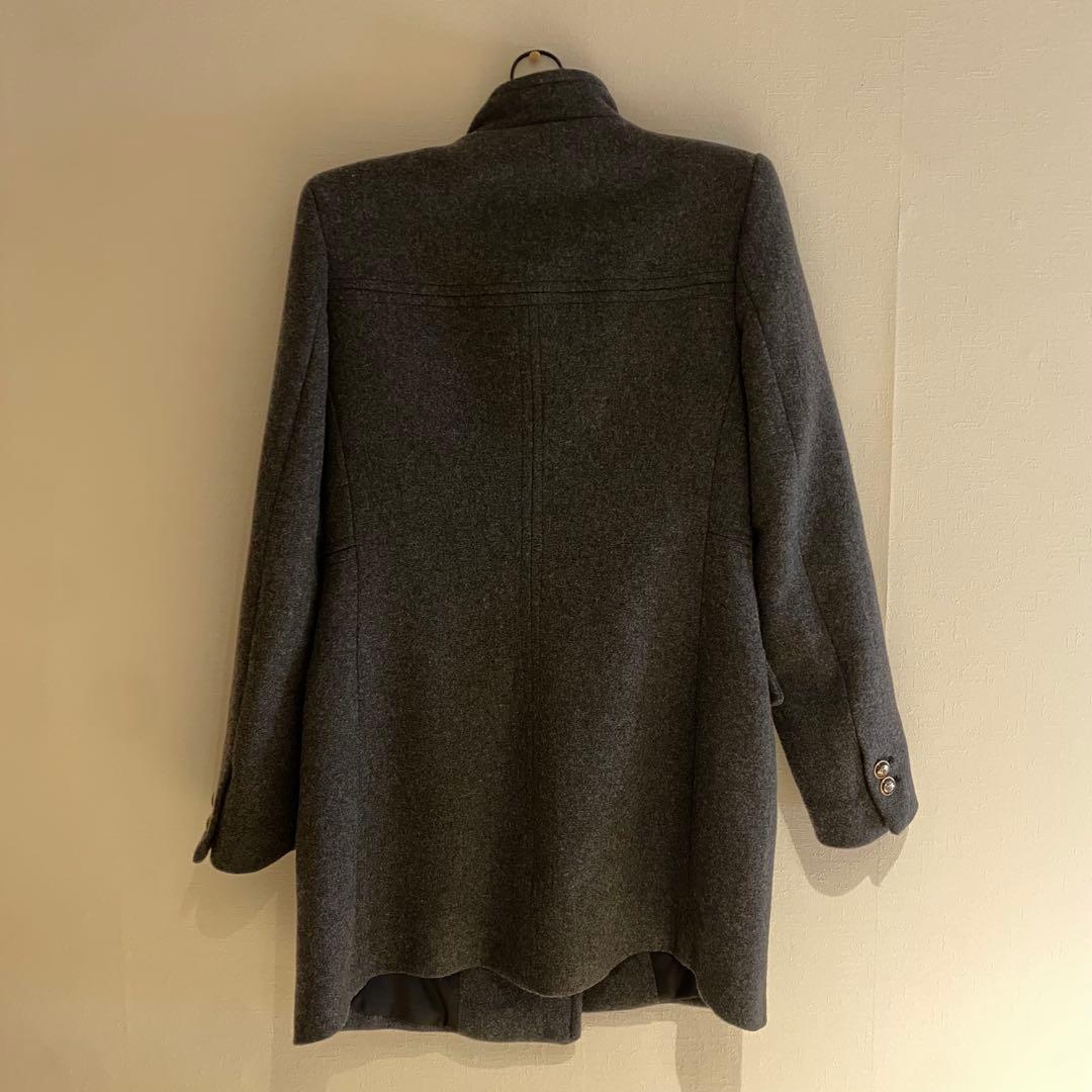 専用　ZARA グレー ウール ピーコート S