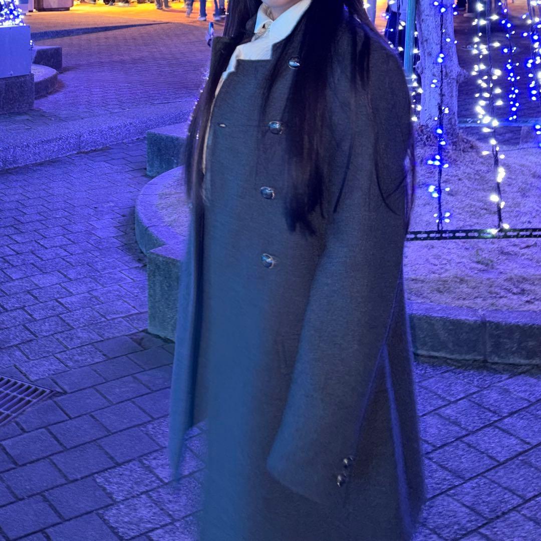 専用　ZARA グレー ウール ピーコート S