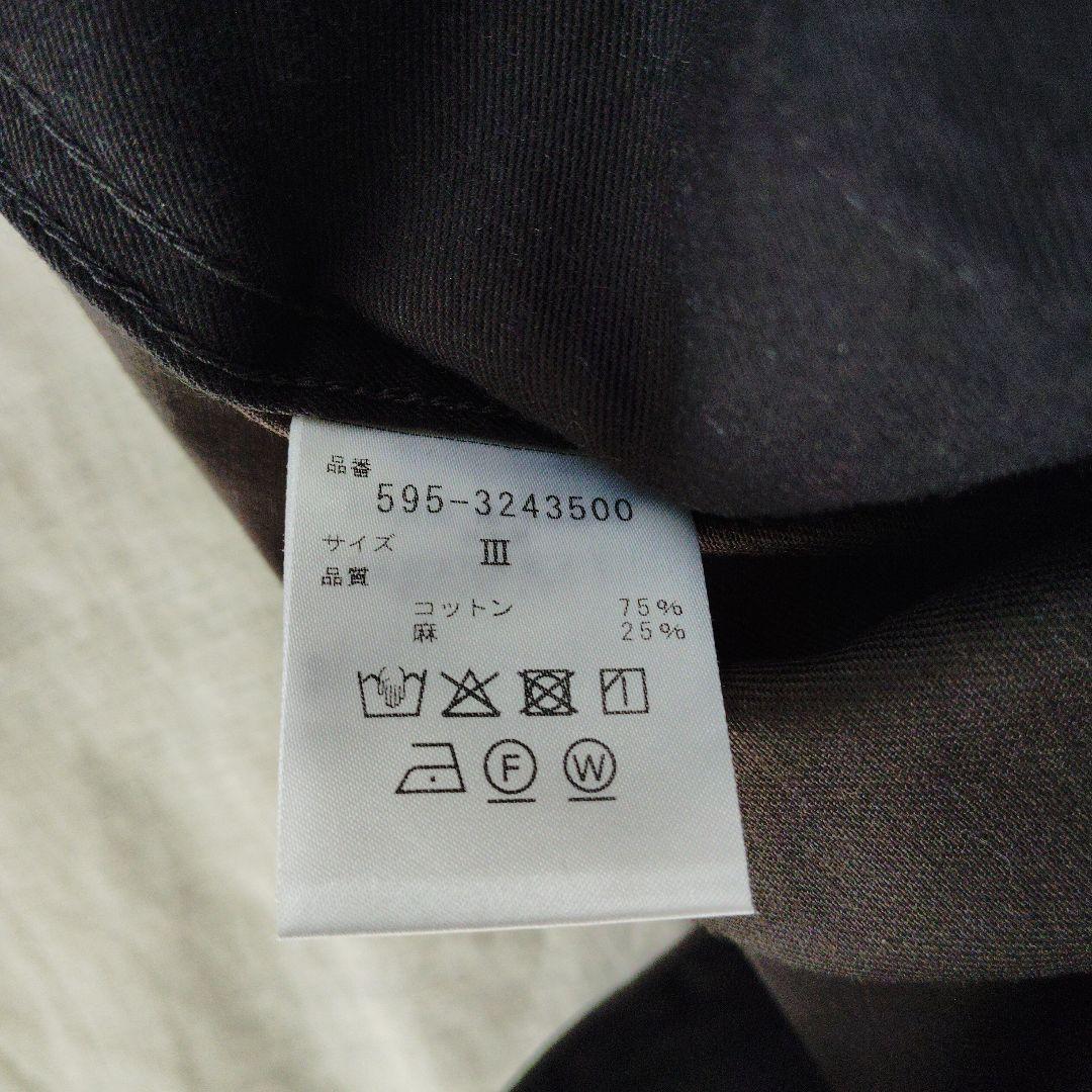 【タグ付新品】マーガレットハウエル MHL. コットンリネン パンツ Lサイズ