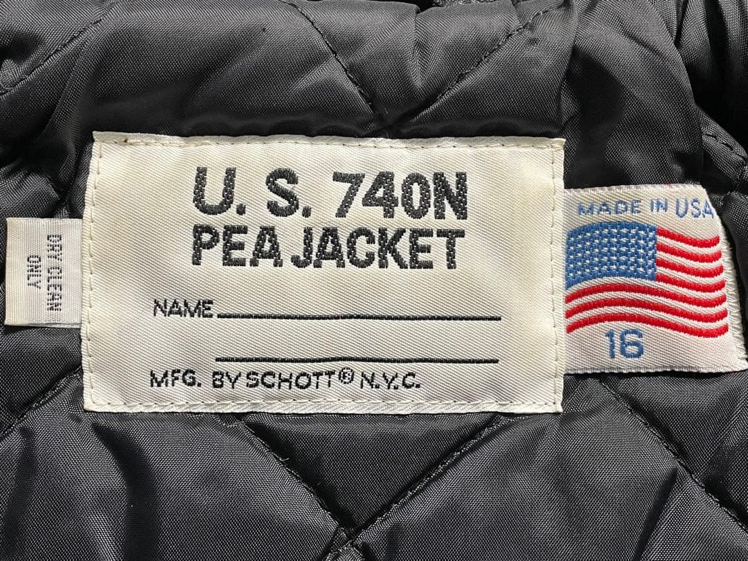 Schottショット◇USA製◇メンズピーコート