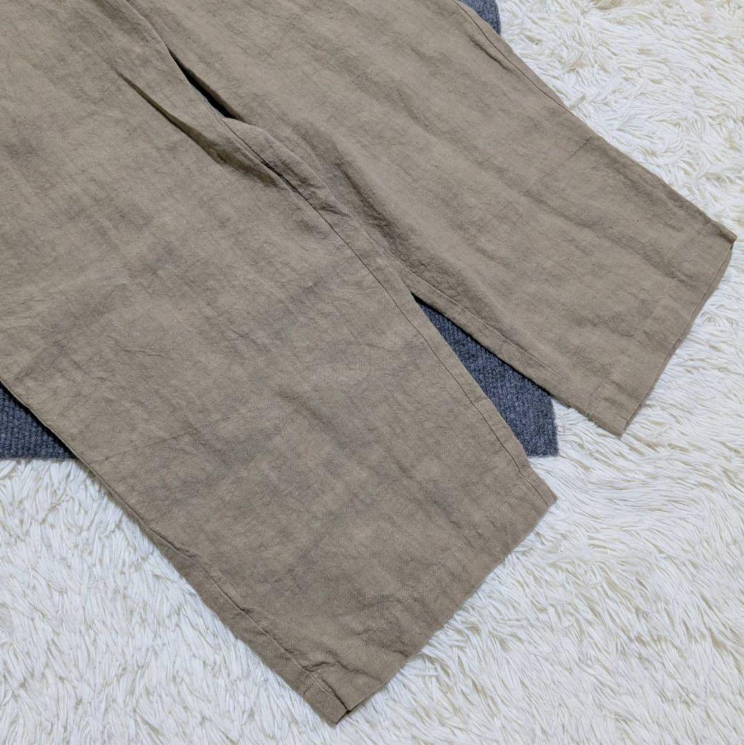 かぐれ オールインワン サロペット リネン ベージュ フリーサイズ
