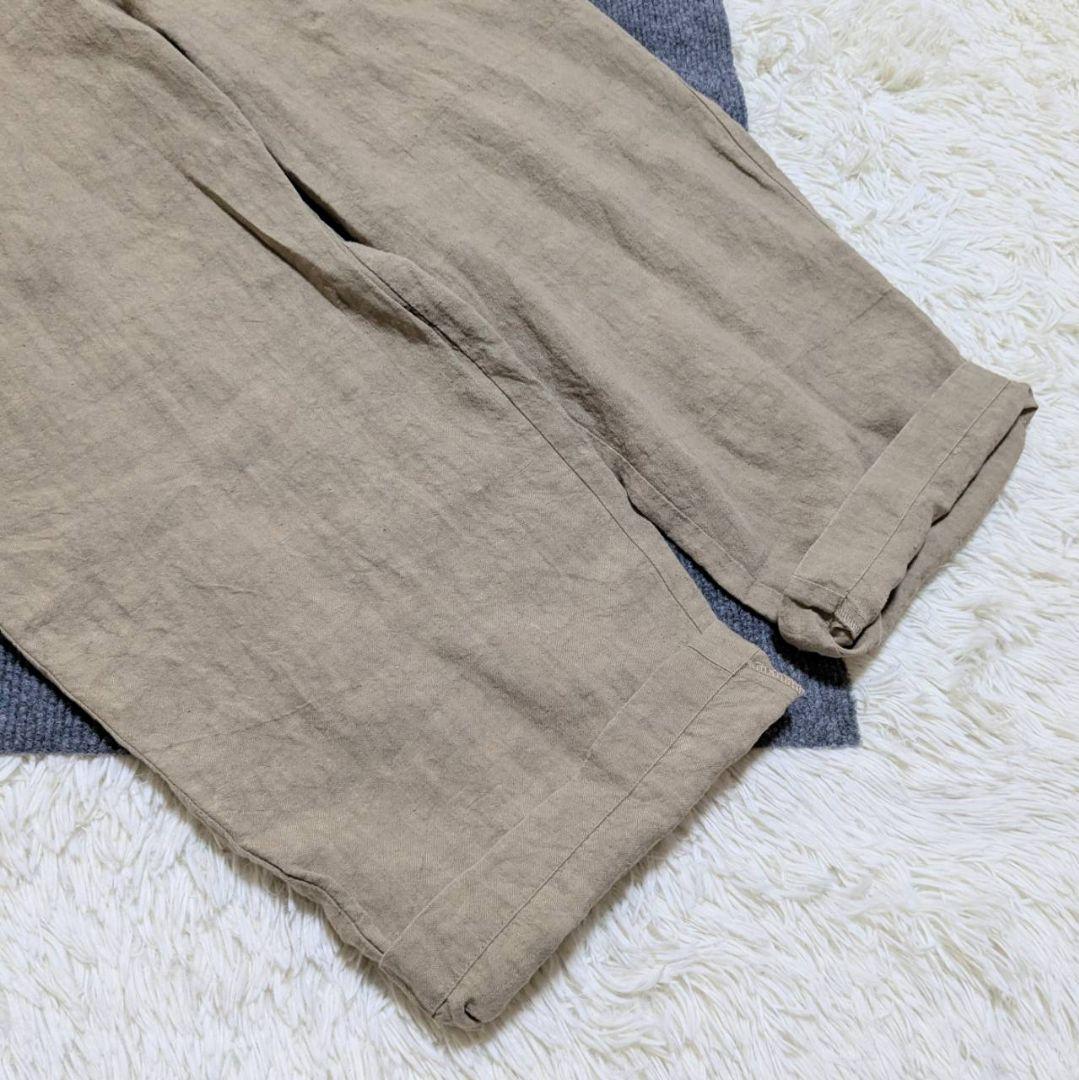 かぐれ オールインワン サロペット リネン ベージュ フリーサイズ