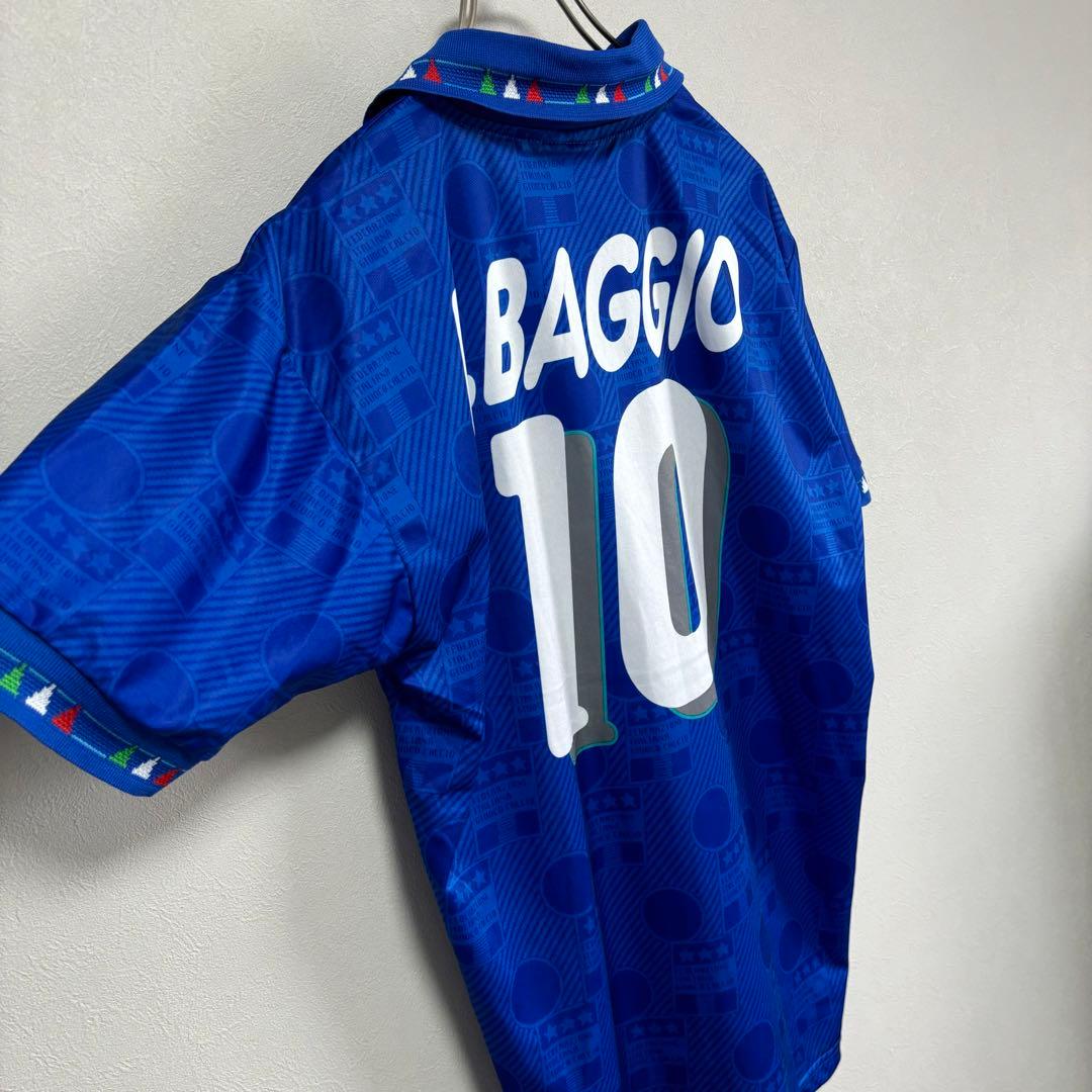 ロベルト・バッジョ DIADORA ディアドラ ユニフォーム ゲームシャツ 青