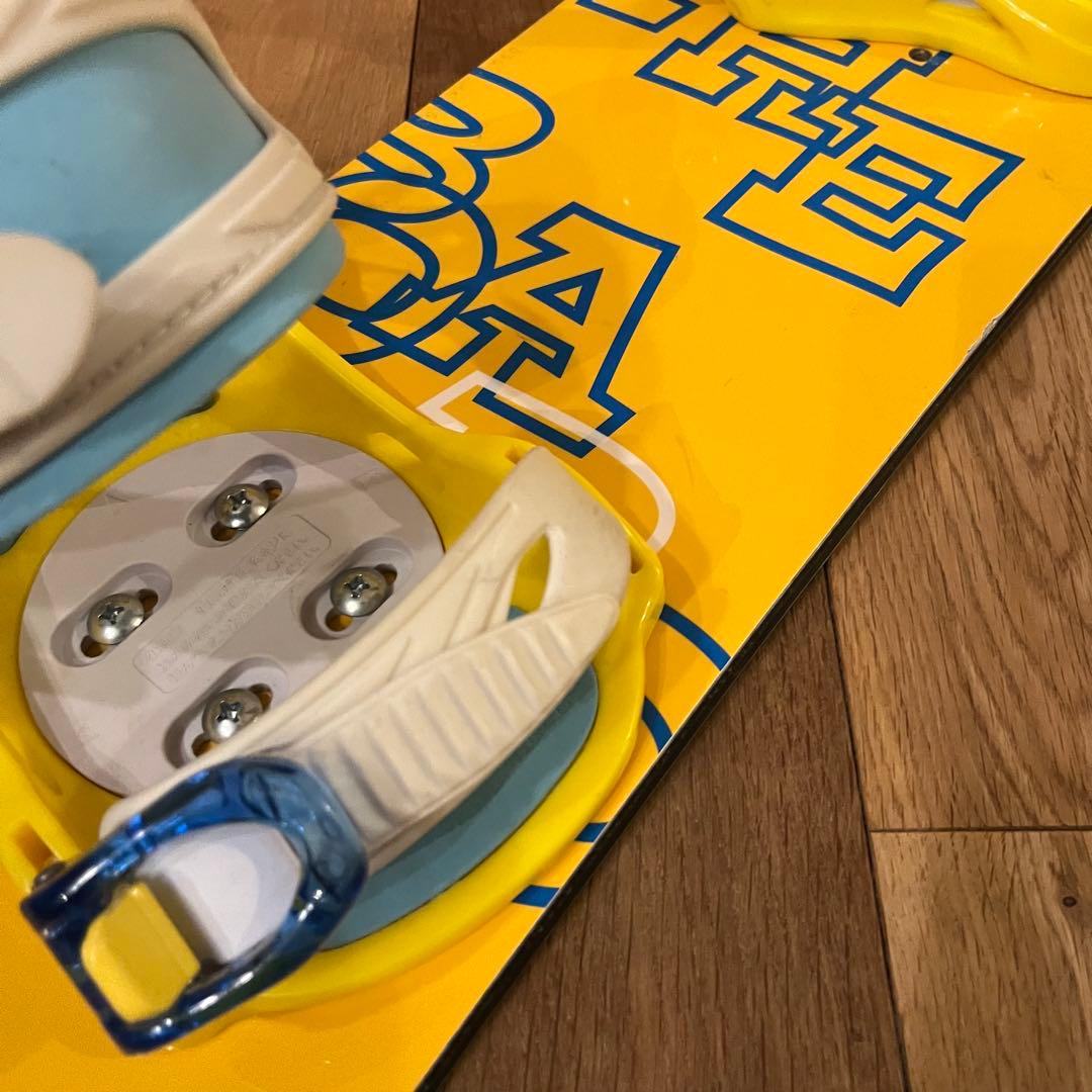 キッズ用スノーボード バインディング付き