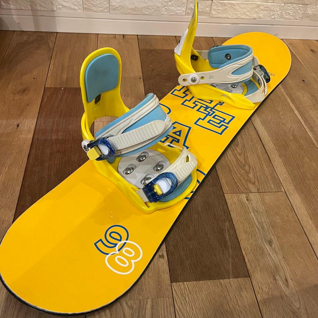 キッズ用スノーボード バインディング付き