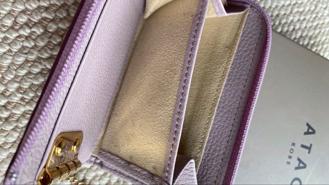 アタオ　ベル　ロージーラベンダー　キーケース　ミニ財布