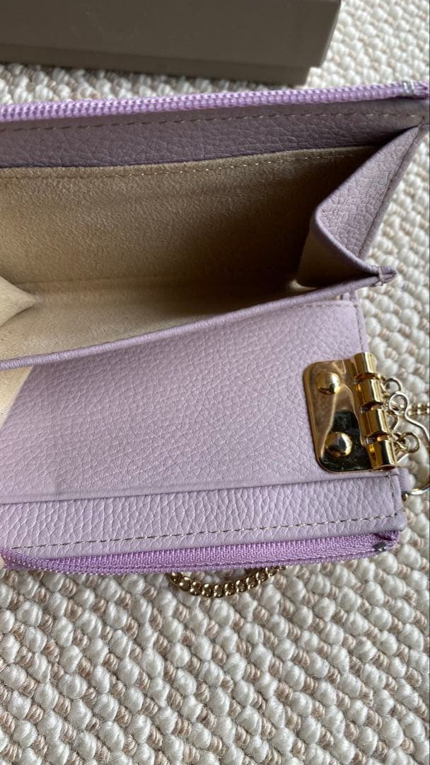 アタオ　ベル　ロージーラベンダー　キーケース　ミニ財布