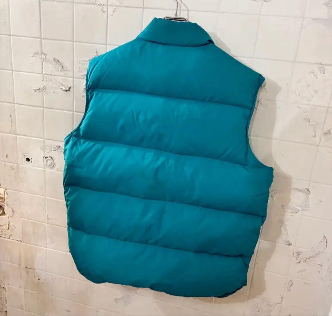 と*よ様 80s L.L.bean down vest エメラルドグリーン　US