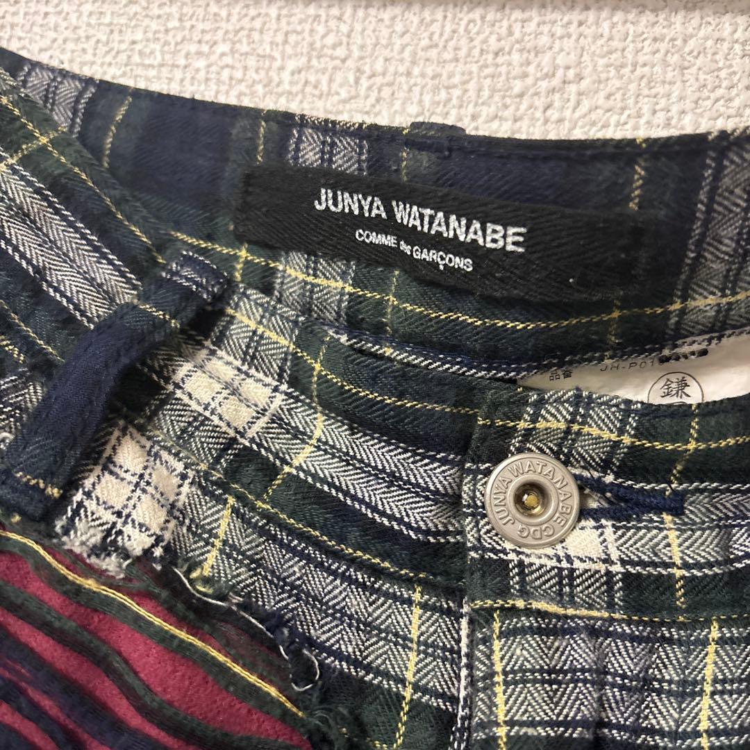 パンツ junya watanabe plaid damage pants 00s