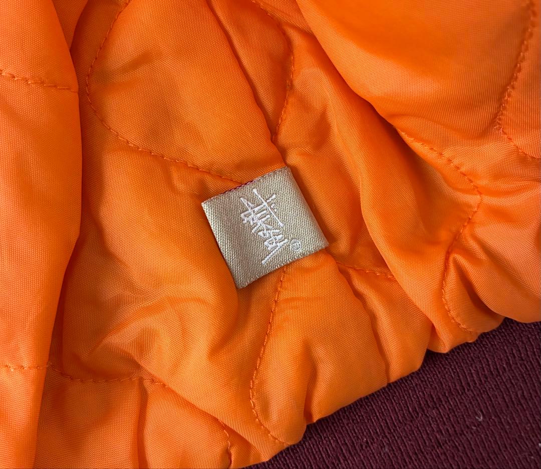 Stüssy MA-1ジャケット バーガンディ