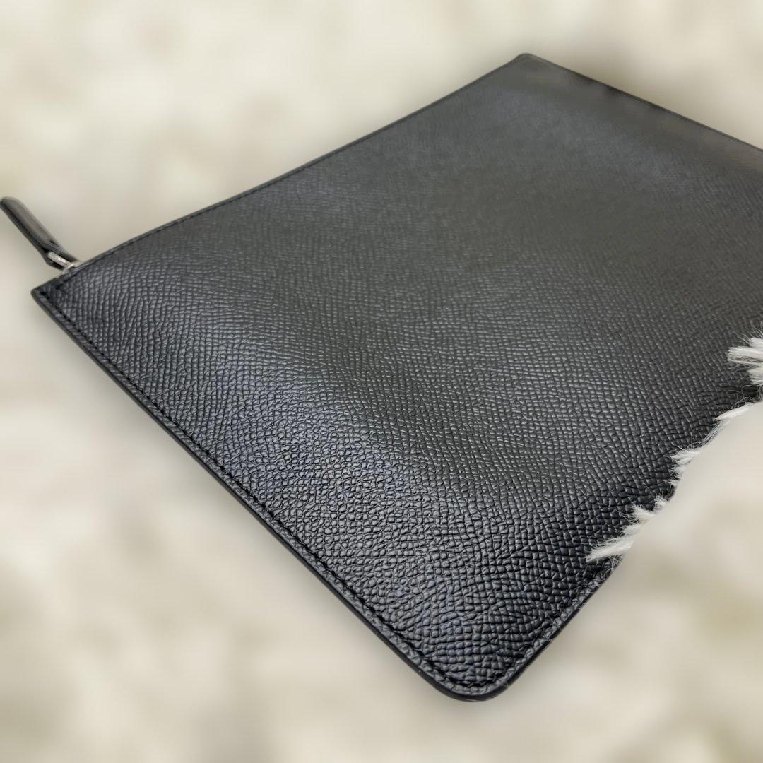 Maison Margiela メゾンマルジェラ クラッチバッグ レザー 黒
