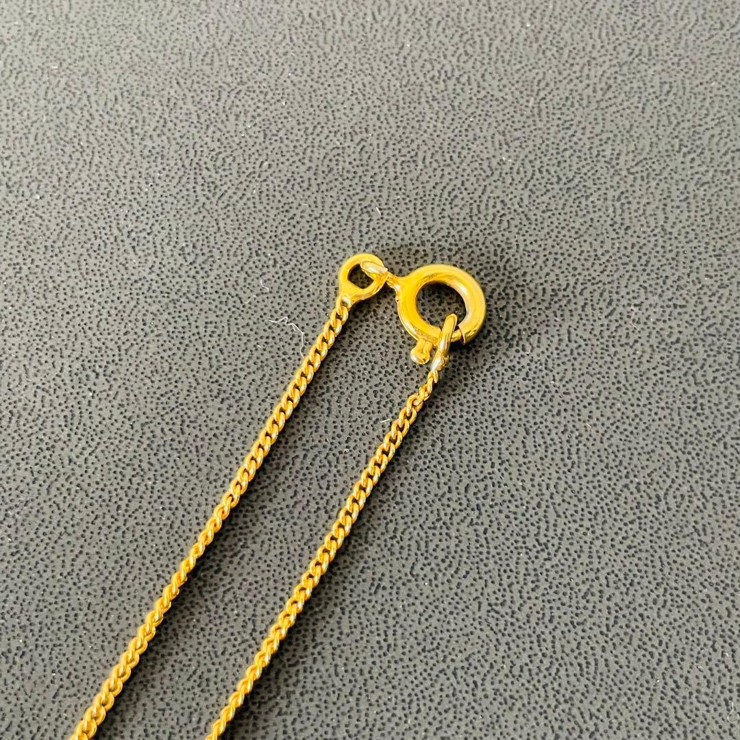 美品 CELINE ネックレス ラインストーン トリオンフ ゴールド ロゴ