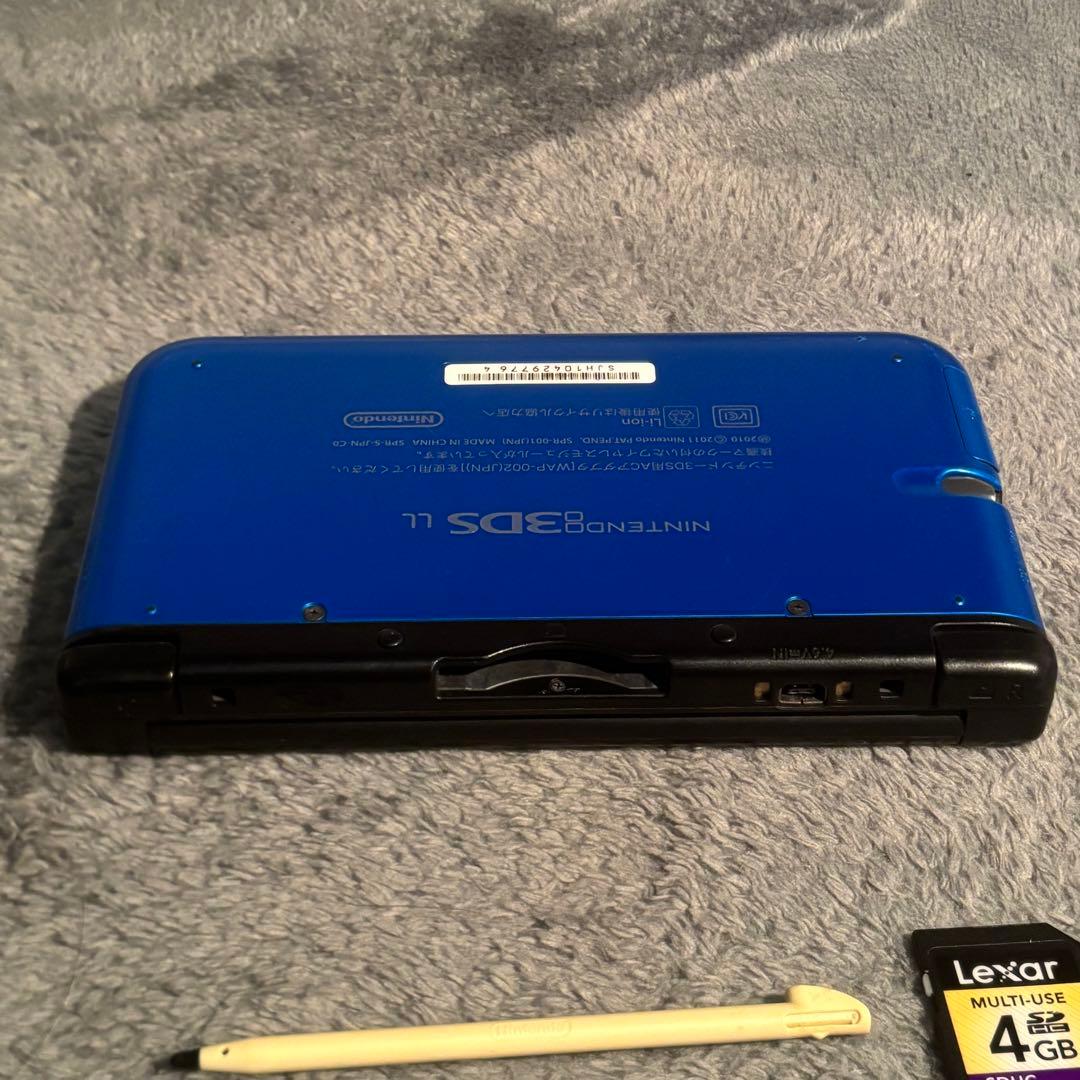 Nintendo 3DS LL ブルー 動作良好 SDカード 充電器 付属
