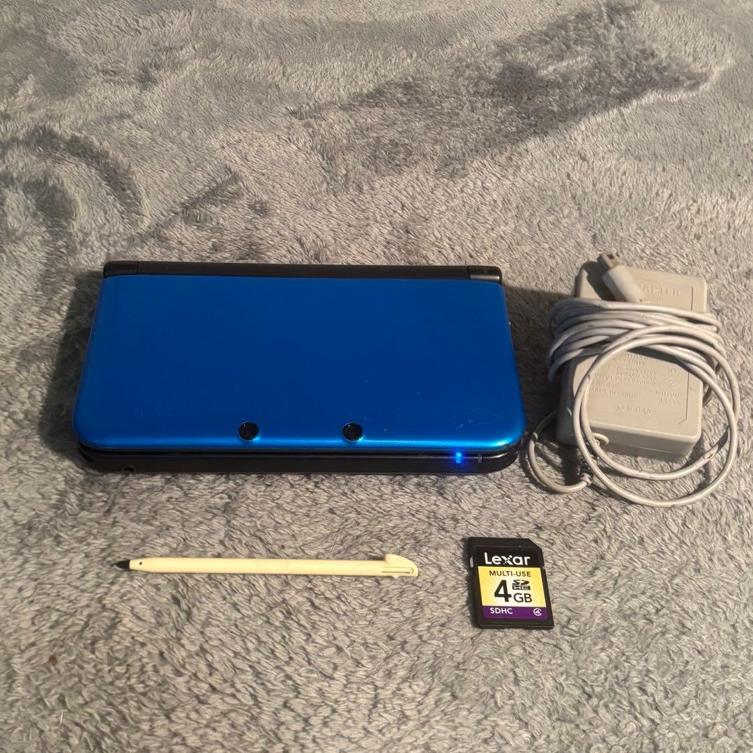Nintendo 3DS LL ブルー 動作良好 SDカード 充電器 付属