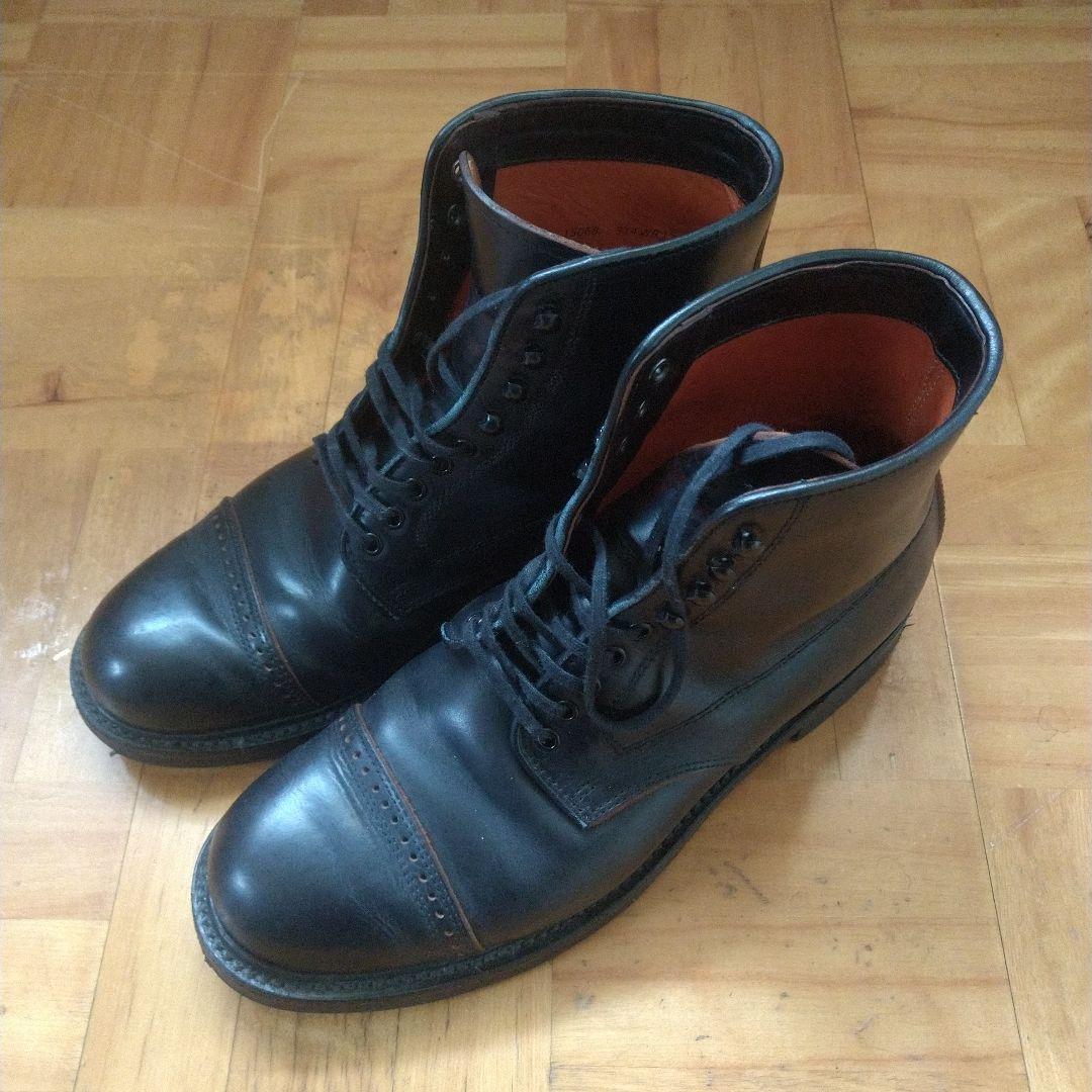 WEELROBEキャップトゥレ―スアップブ―ツ(BLACK)サイズ:約24.5㎝