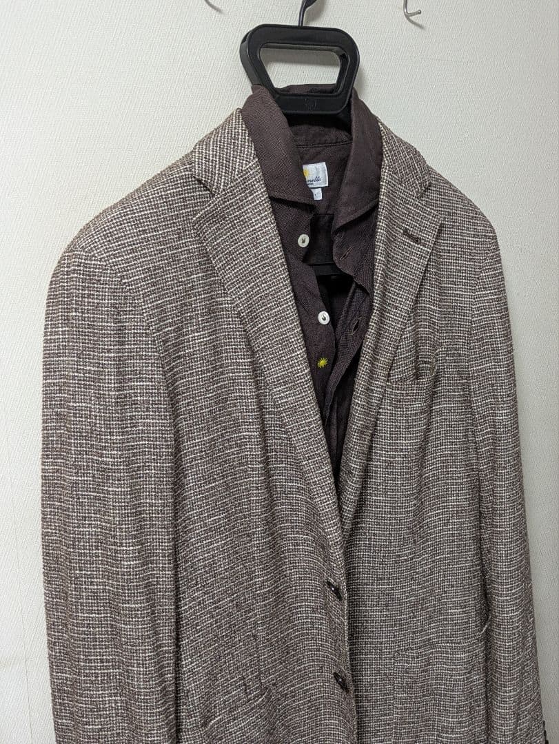 ★タリアトーレ モンテカルロ メンズテーラードジャケット 46 ブラウン