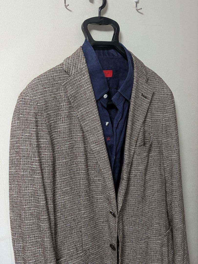 ★タリアトーレ モンテカルロ メンズテーラードジャケット 46 ブラウン