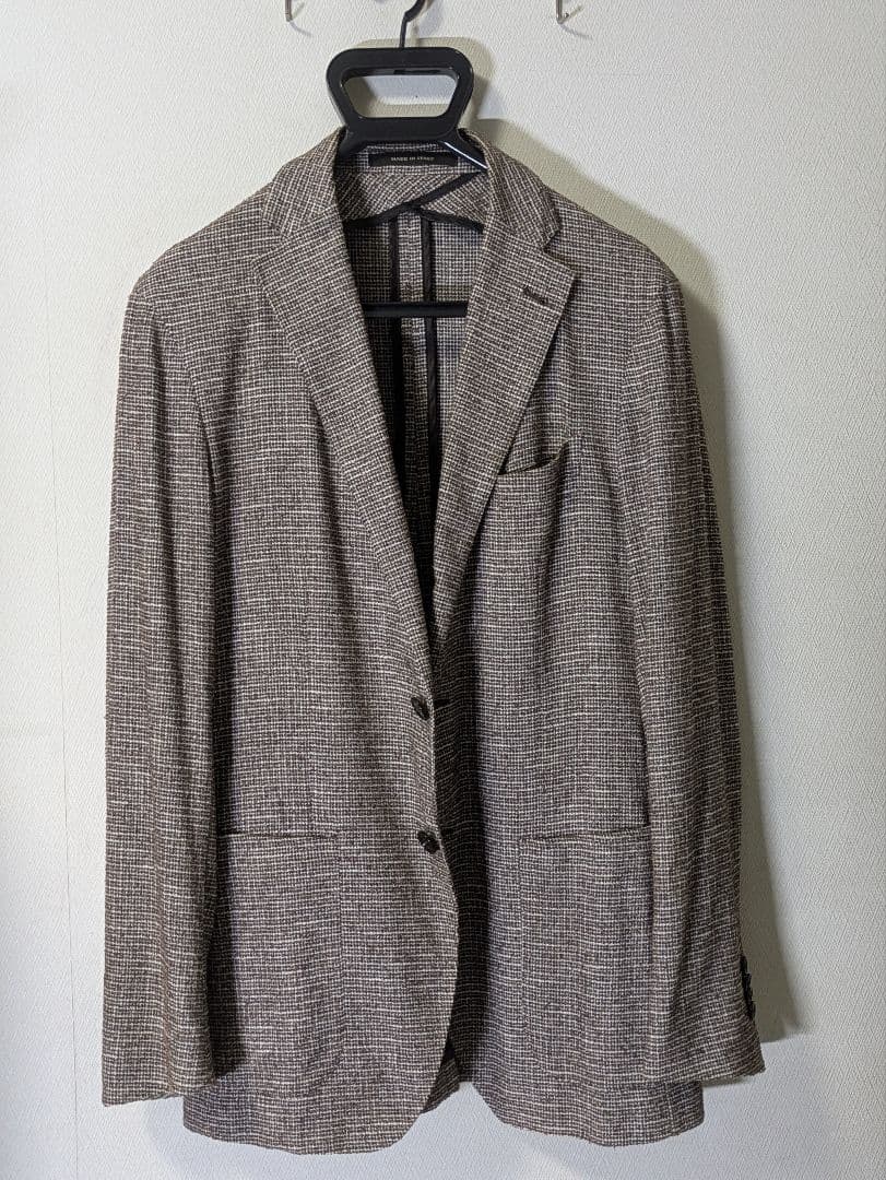 ★タリアトーレ モンテカルロ メンズテーラードジャケット 46 ブラウン