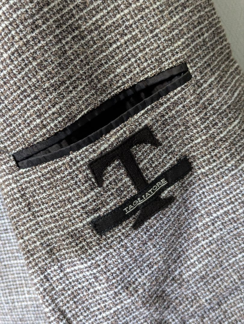 ★タリアトーレ モンテカルロ メンズテーラードジャケット 46 ブラウン