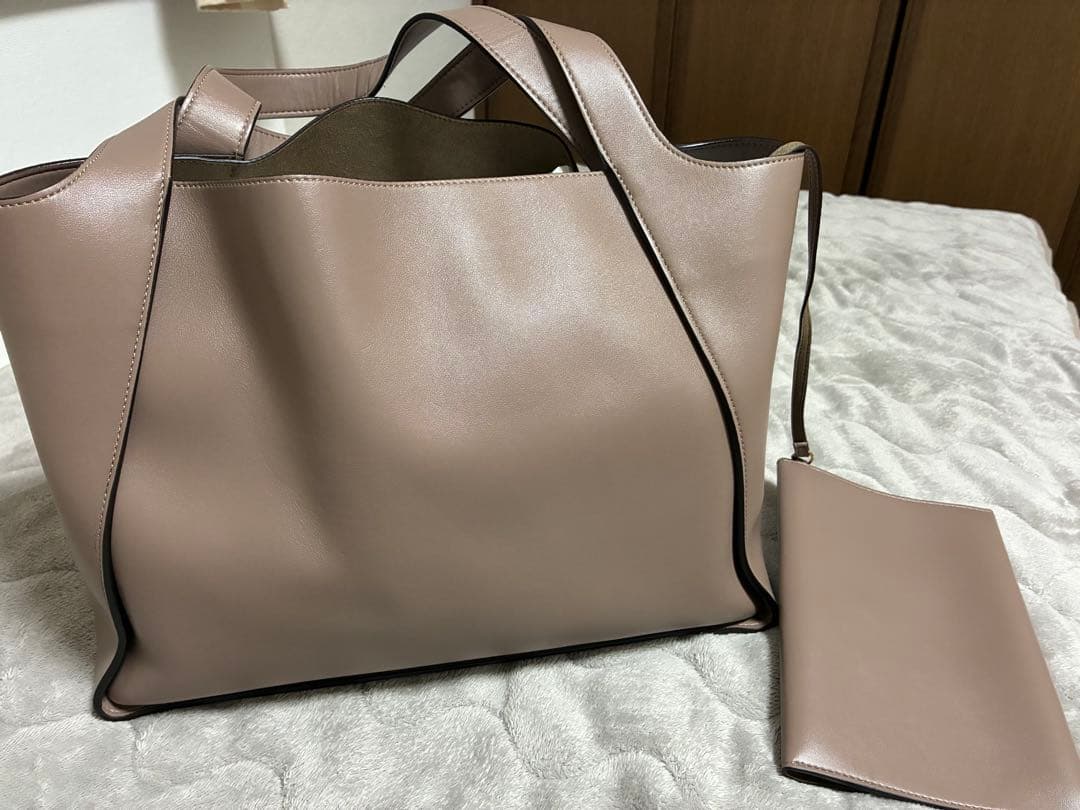 〈美品〉ステラ マッカートニー ロゴ トート バッグ　モス