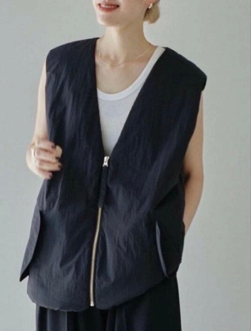TODAYFUL Vneck Nylon Vest vネックナイロンベスト