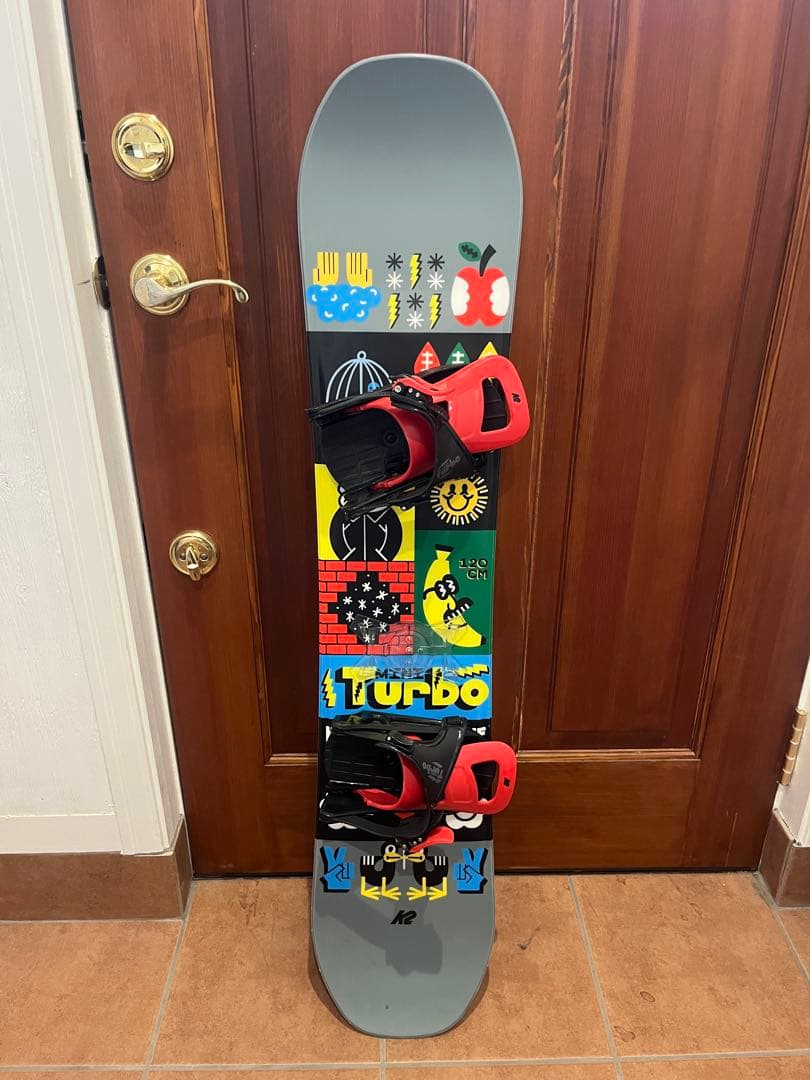 K2 MINI TURBO 120 2点セット　キッズスノーボード　子供