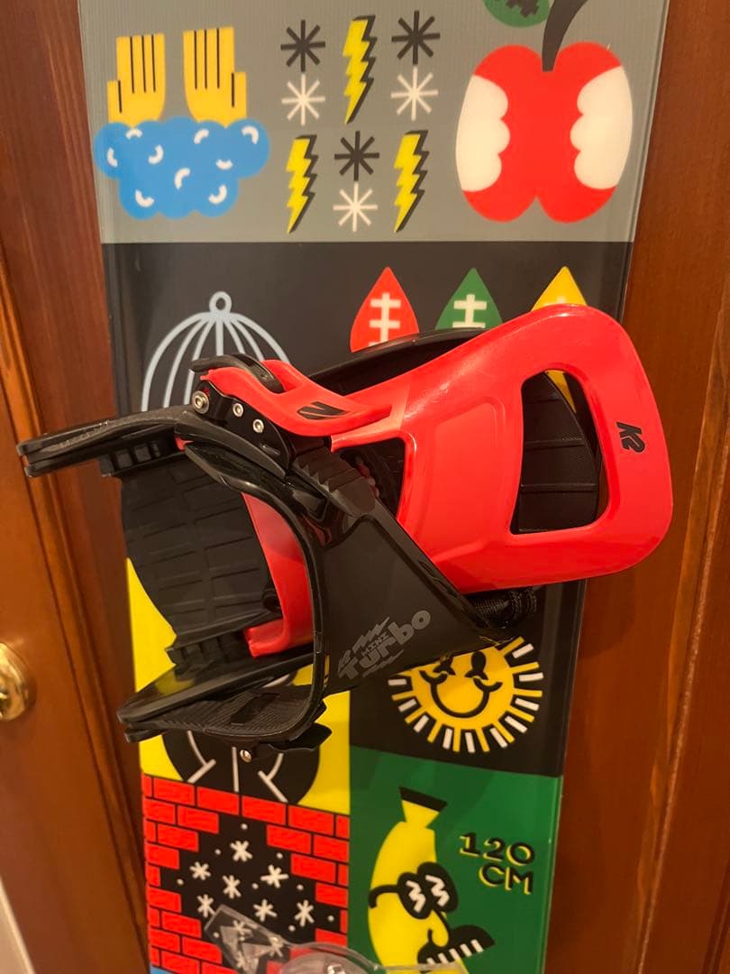 K2 MINI TURBO 120 2点セット　キッズスノーボード　子供