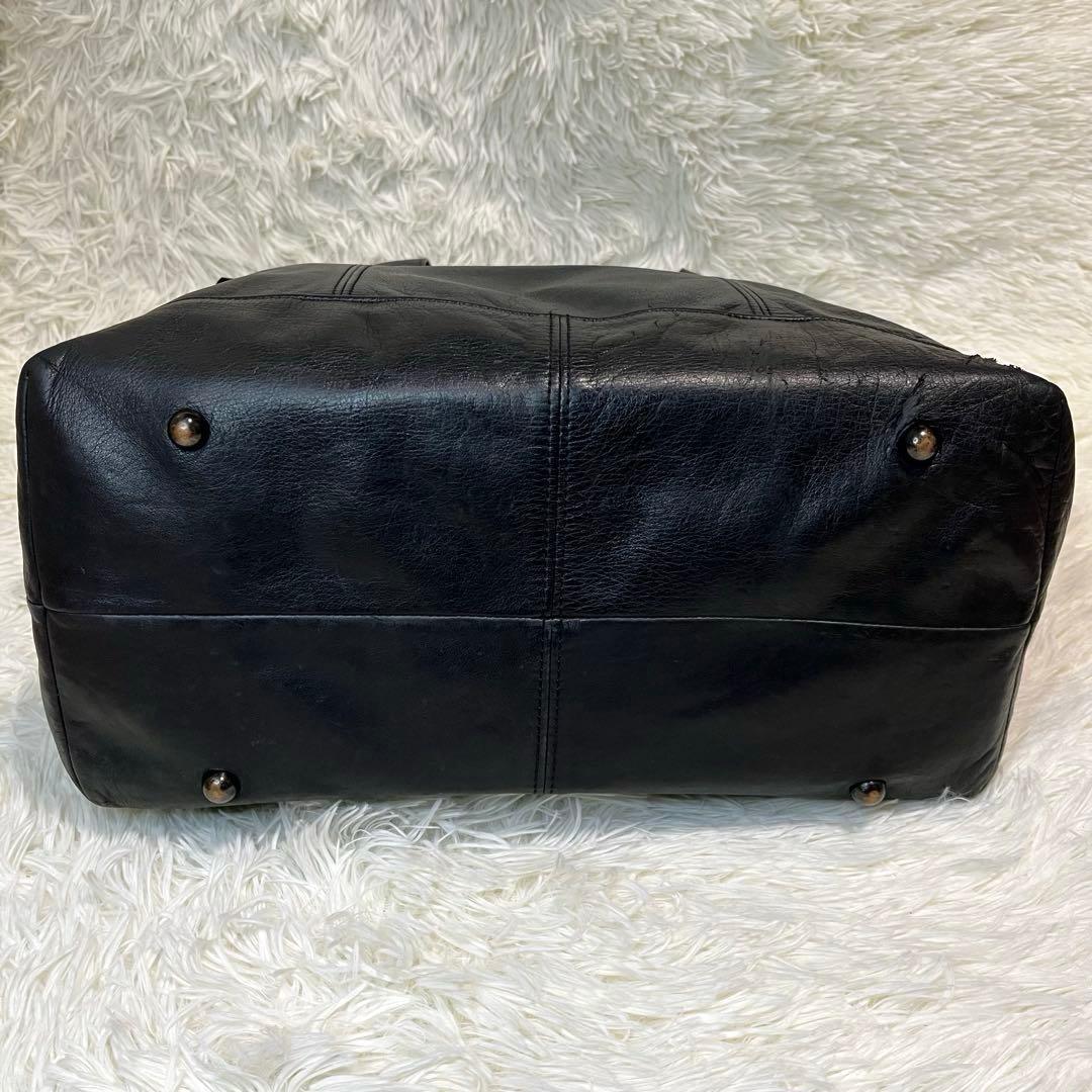PORTER DONNEZ ボストンバッグ オールレザー 本革 大容量 ブラック