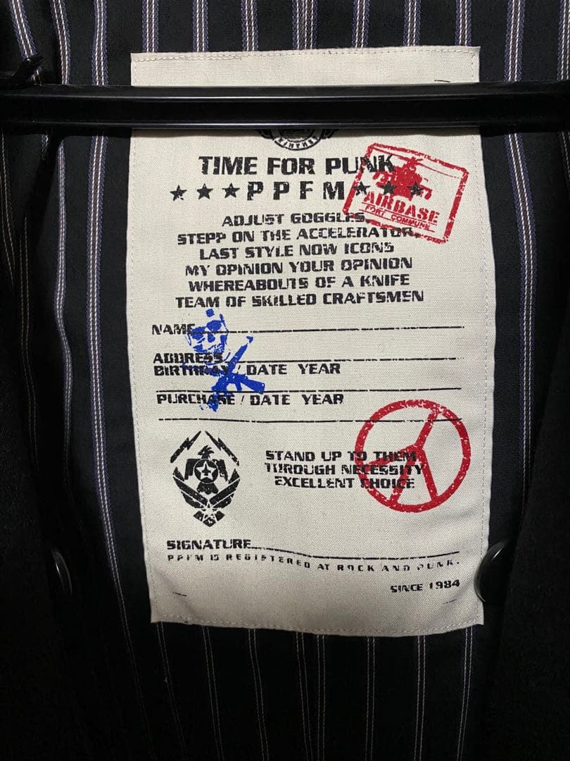 【希少　極美品】 PPFM y2k ショート丈ピーコート　リアルファー