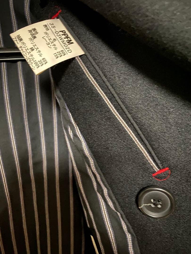 【希少　極美品】 PPFM y2k ショート丈ピーコート　リアルファー