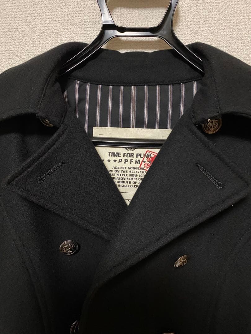 【希少　極美品】 PPFM y2k ショート丈ピーコート　リアルファー