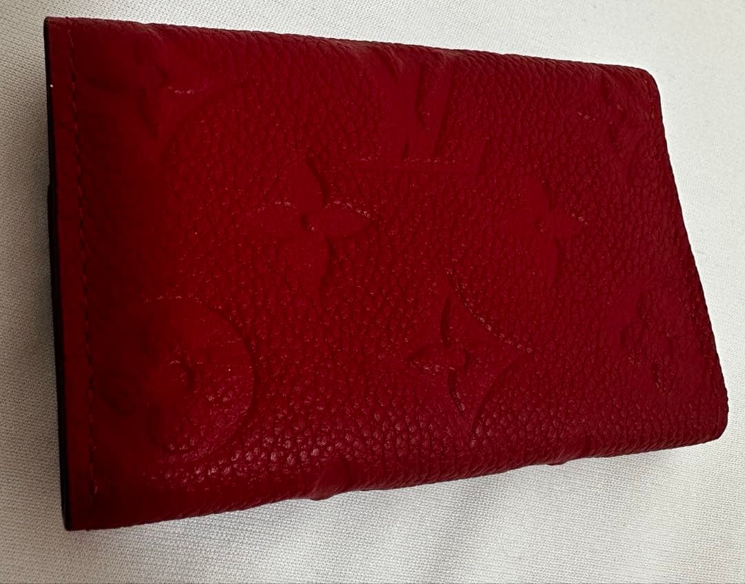 ルイヴィトン　LOUIS VUITTON 赤　キーケース　６連　箱付き　レッド