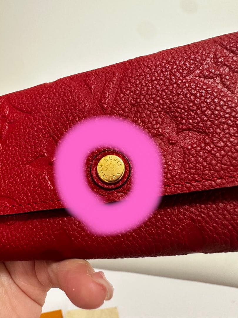 ルイヴィトン　LOUIS VUITTON 赤　キーケース　６連　箱付き　レッド