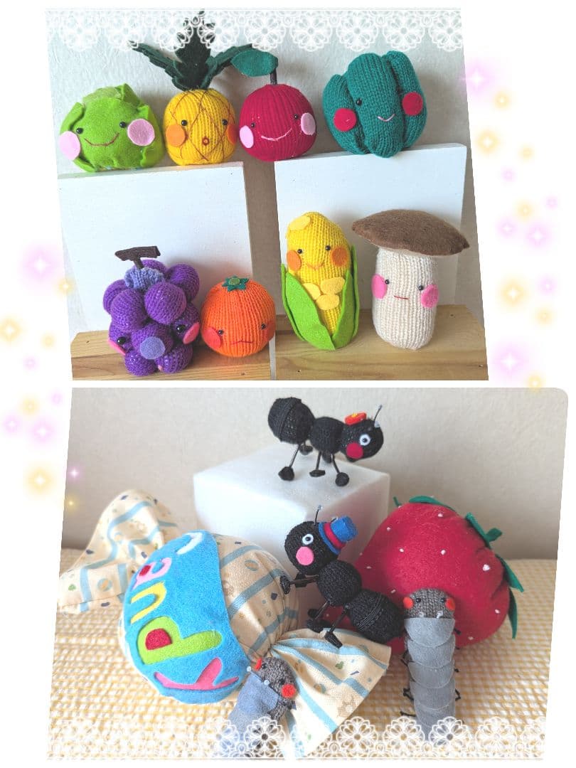 Aki様オーダー品　指人形　手袋シアター